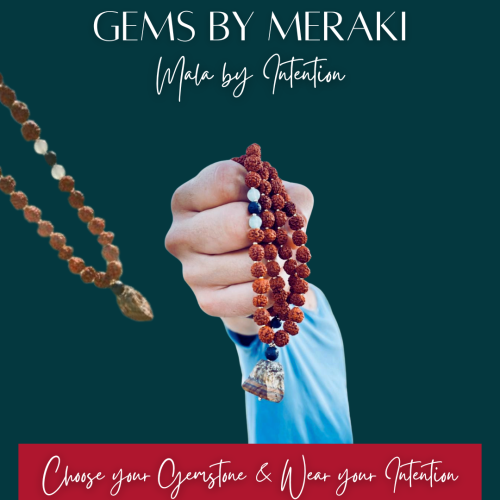 Mala gemstones birthstone handmade
