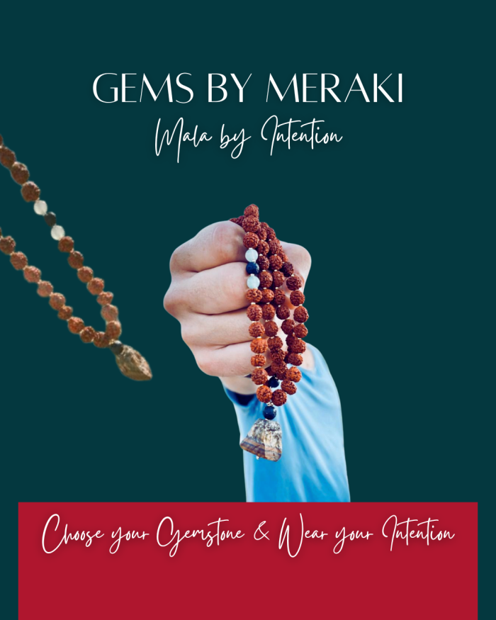 Mala gemstones birthstone handmade